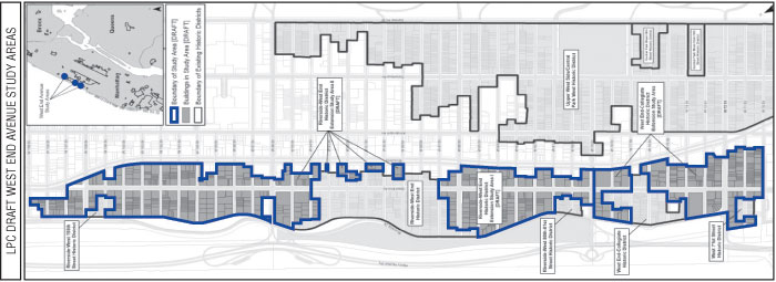 LPC DRAFT WEST END AVENUE STUDY AREAS