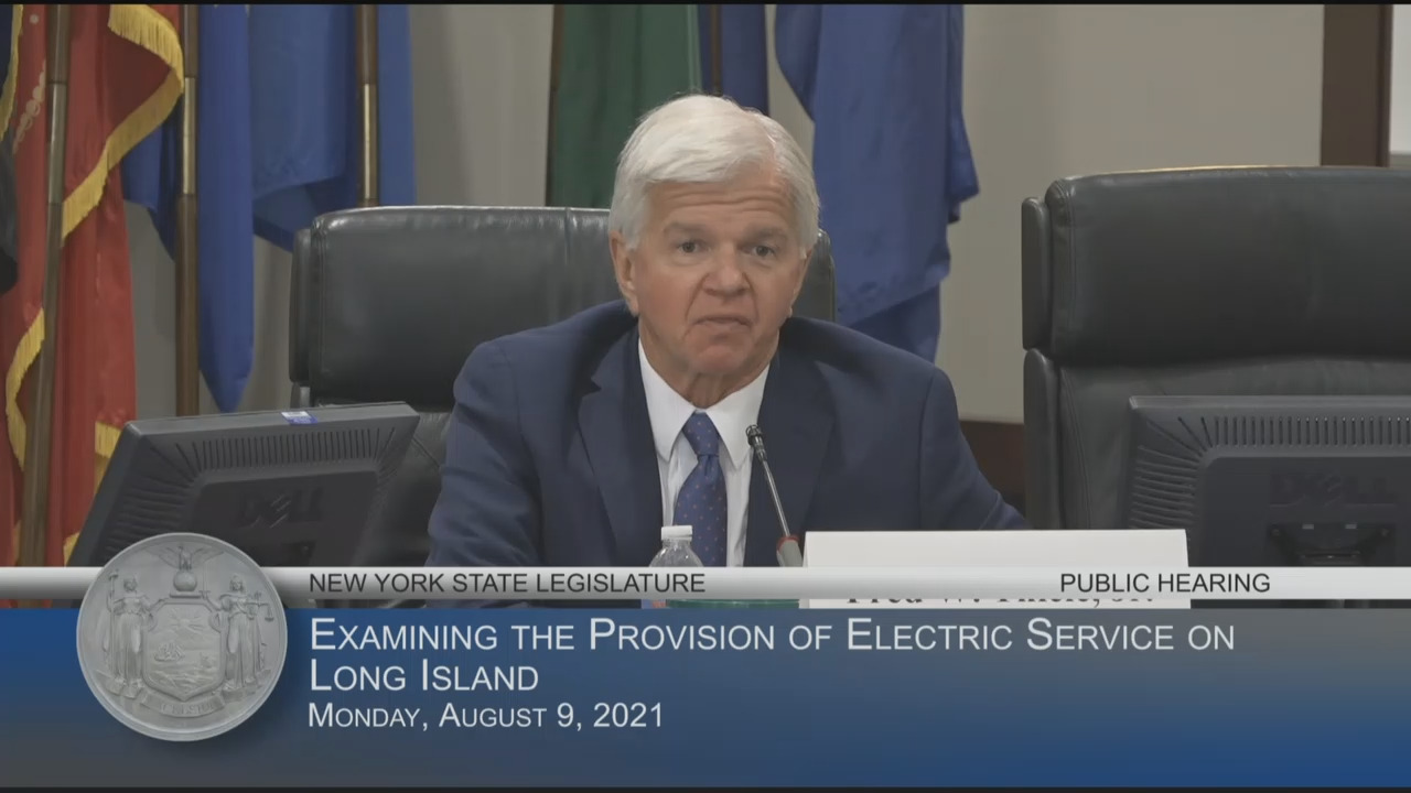 Thiele Questions PSEG-LI Official at Hearing on the Provision of Electric Service on Long Island