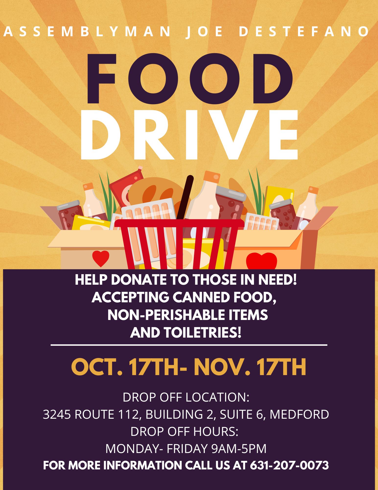 2022 Long Island Food Drive to End Hunger