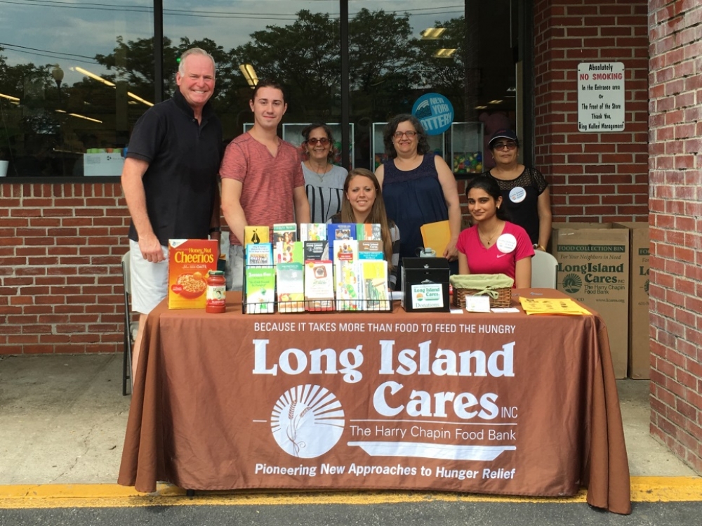 Assemblyman Michael Fitzpatrick (R,C,I,Ref-Smithtown) and volunteers were on hand at one of the food donation sites for his Summer Food Drive  for Long Island Cares.