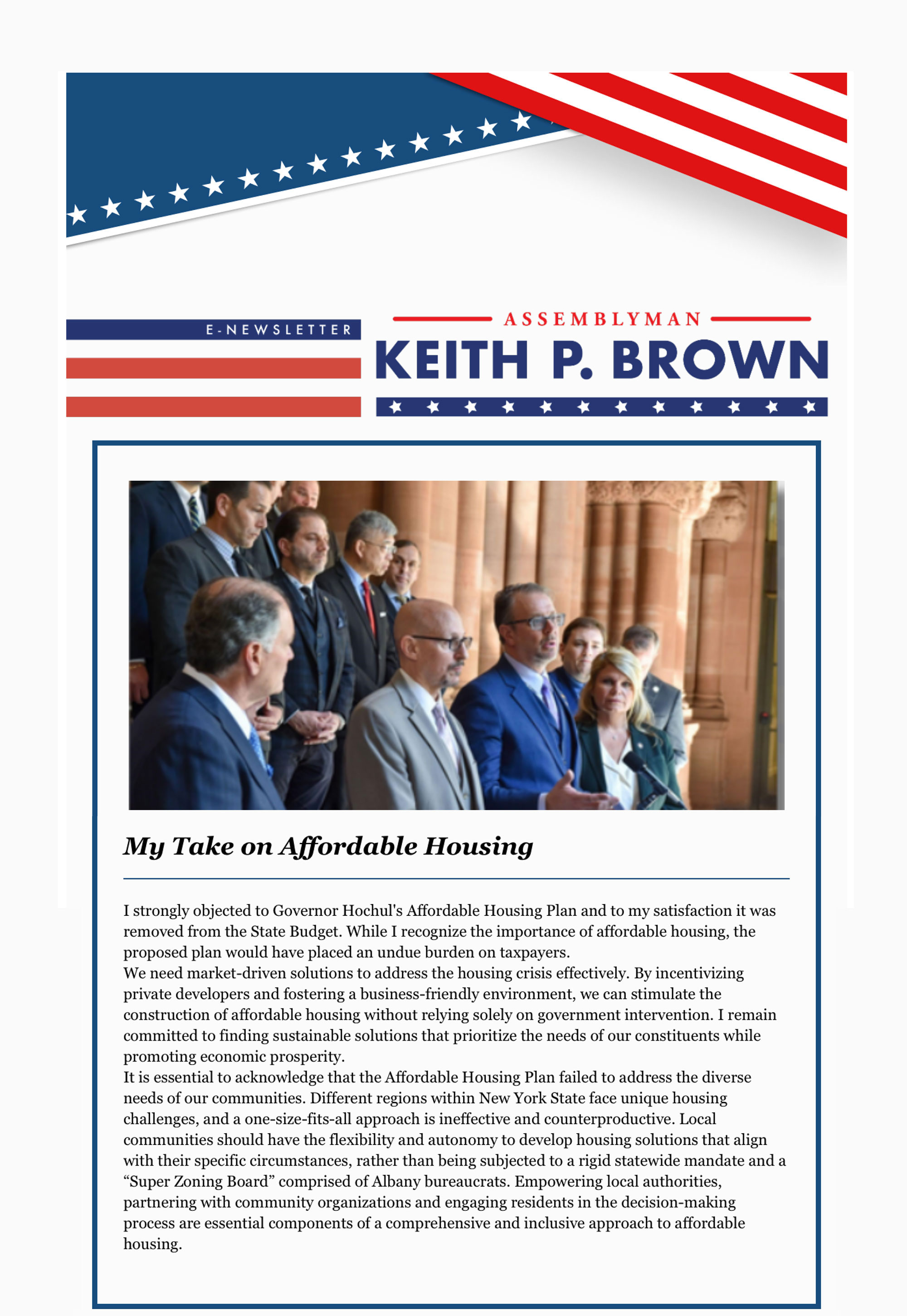 Assemblyman Keith Brown’s Summer 2023 Newsletter