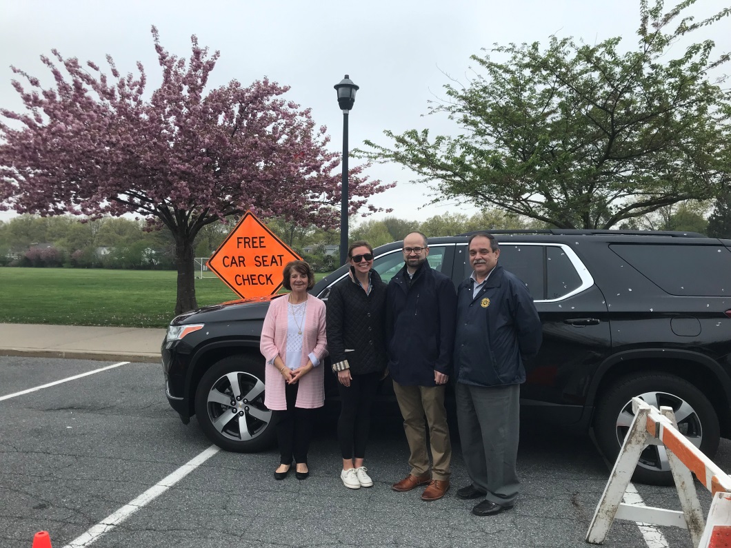 Pictured from left to right: Cathedral Nursery School Director Ms. Diane Cina, Parent/Attendee Mrs. Leanne Clark, Assemblyman Ed Ra and Nassau County Traffic Safety Coordinator Christopher M. Mistron.