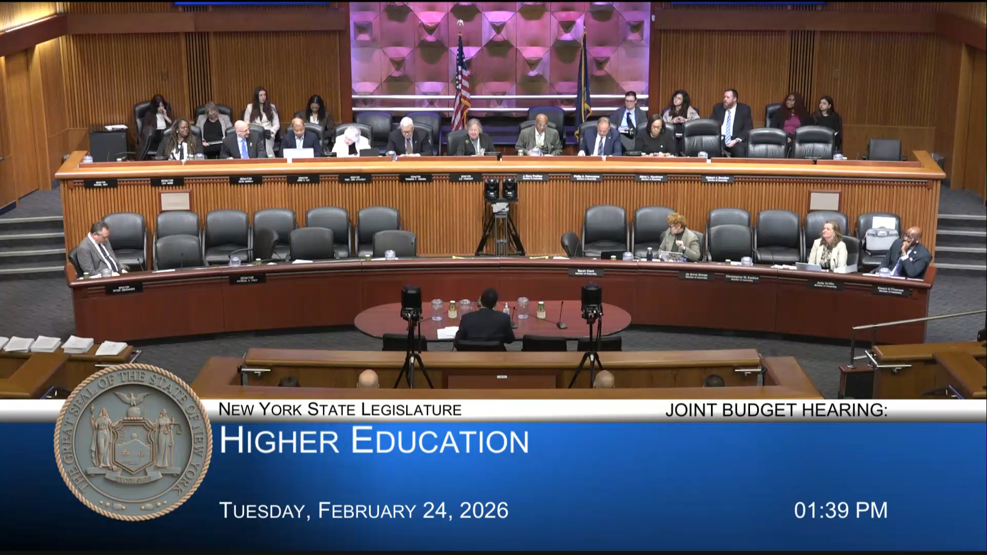 SUNY Chancellor Testifies During Joint Budget Hearing on Higher Education