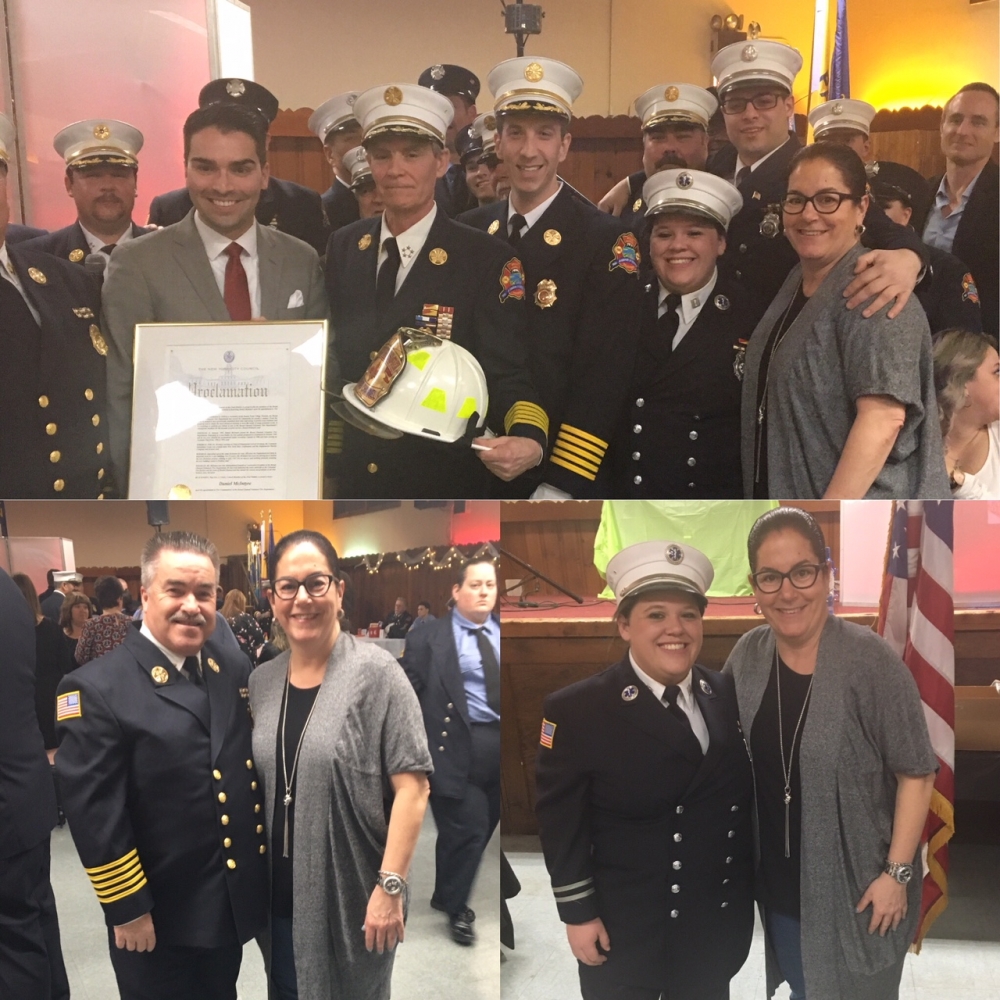 Assemblywoman Stacey Pheffer Amato (D-Broad Channel) attended the Broad Channel Volunteer Fire Department & Ambulance Corp. Officer 113th Installation Dance.