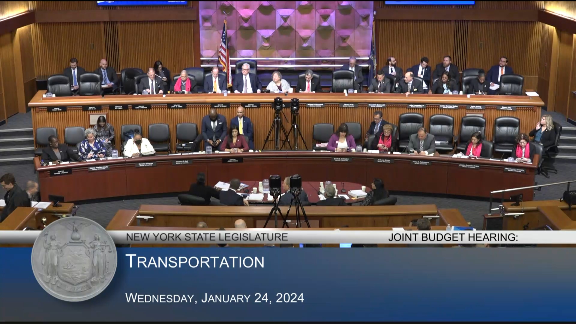 MTA Chairman Testifies During Joint Budget Hearing on Transportation
