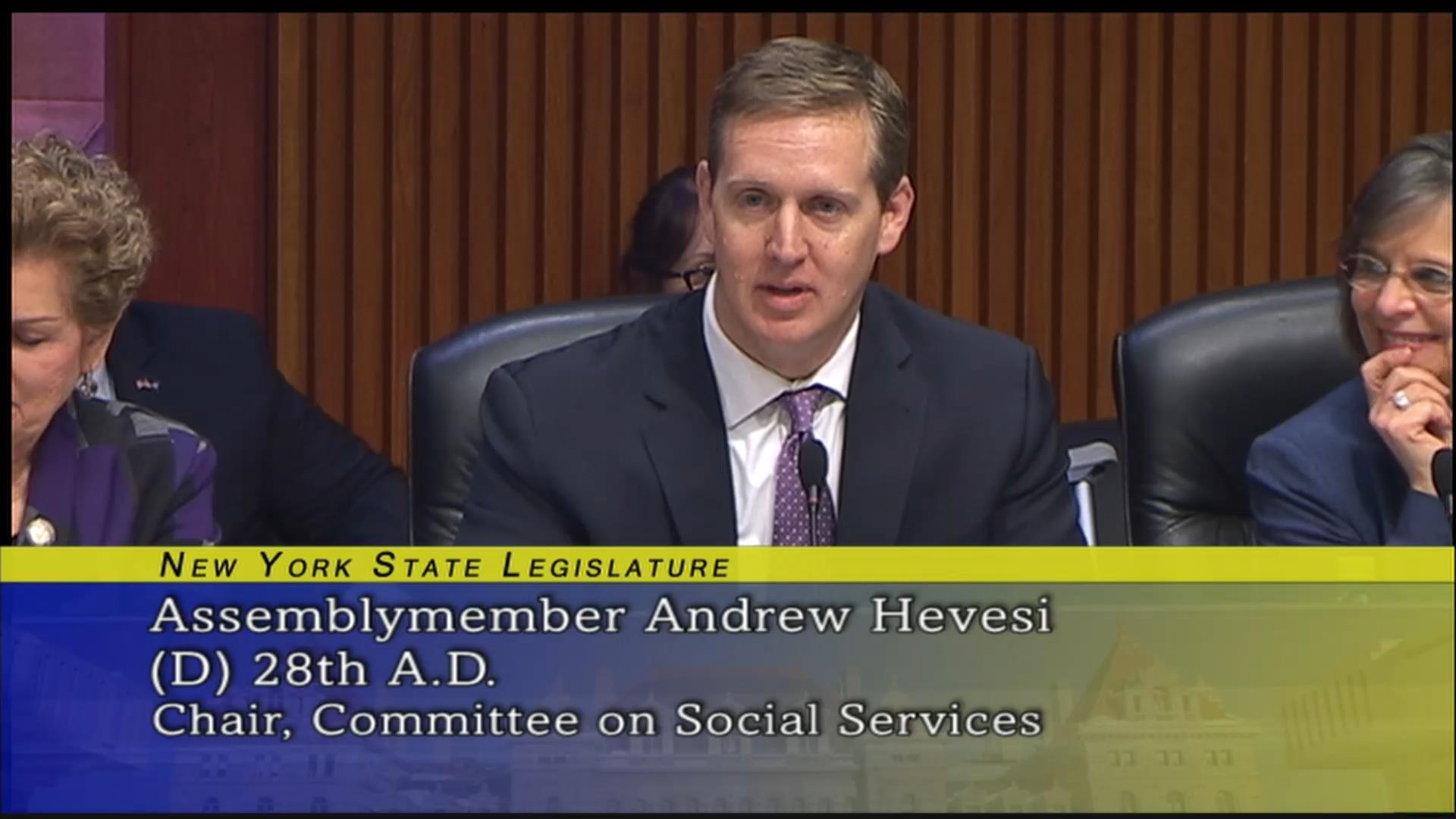 Hevesi Stands Up for NY's Most Vulnerable, Demands Fair Funding