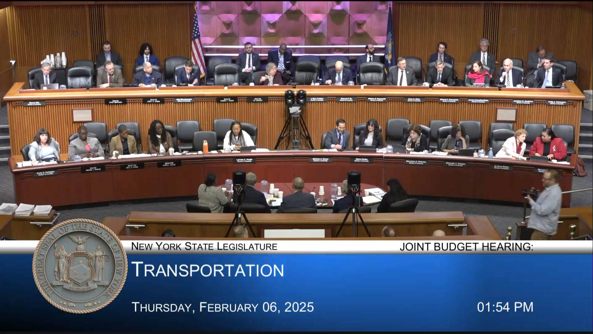 MTA Chairman Testifies During Joint Budget Hearing on Transportation