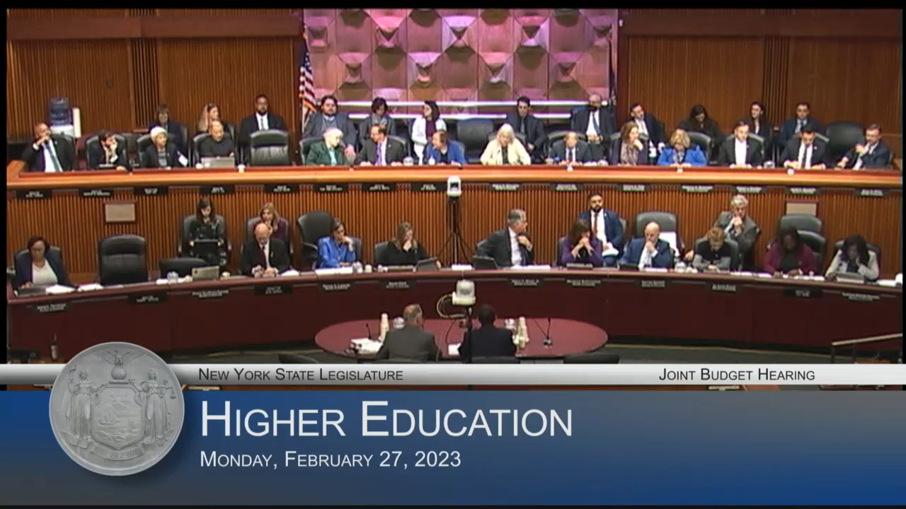 SUNY & CUNY Chancellors Testify During Budget Hearing on Higher Education