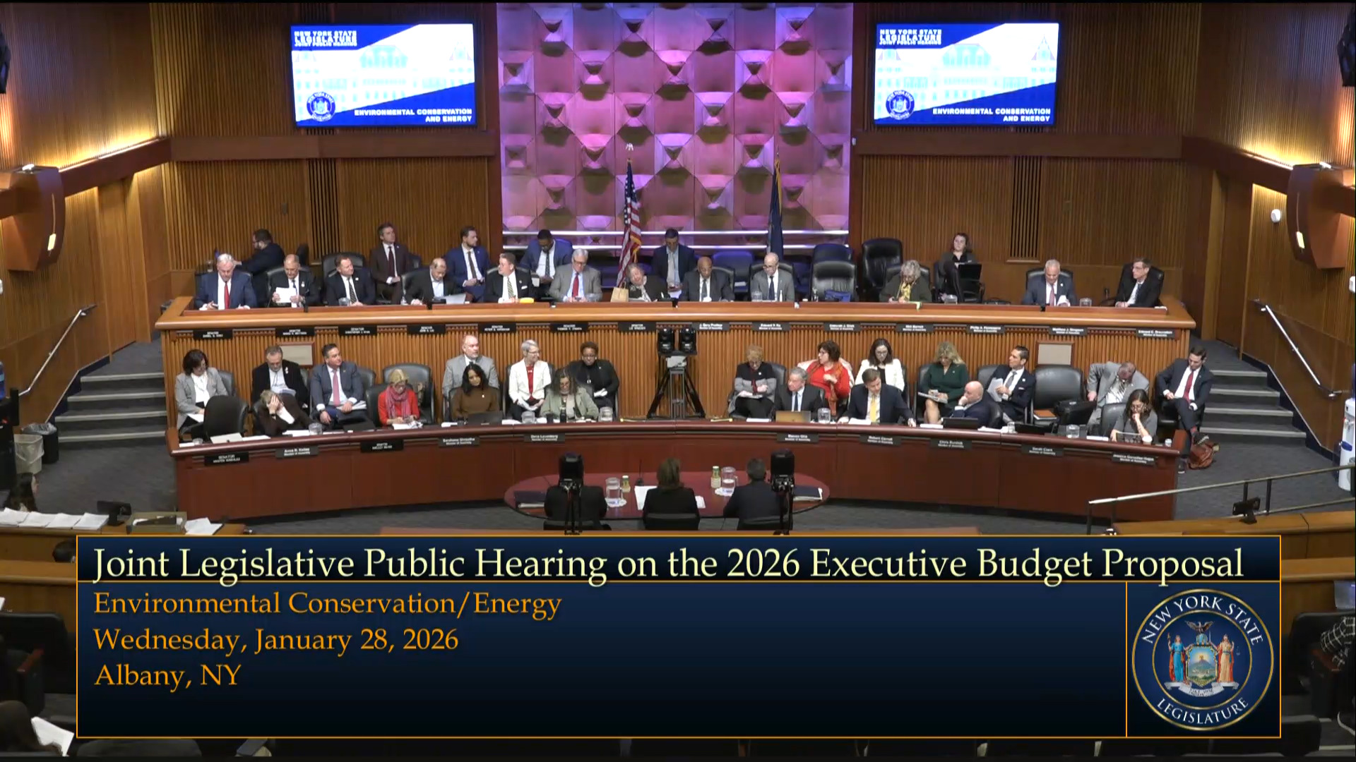 State Energy Officials Testify During Budget Hearing on Environmental Conservation