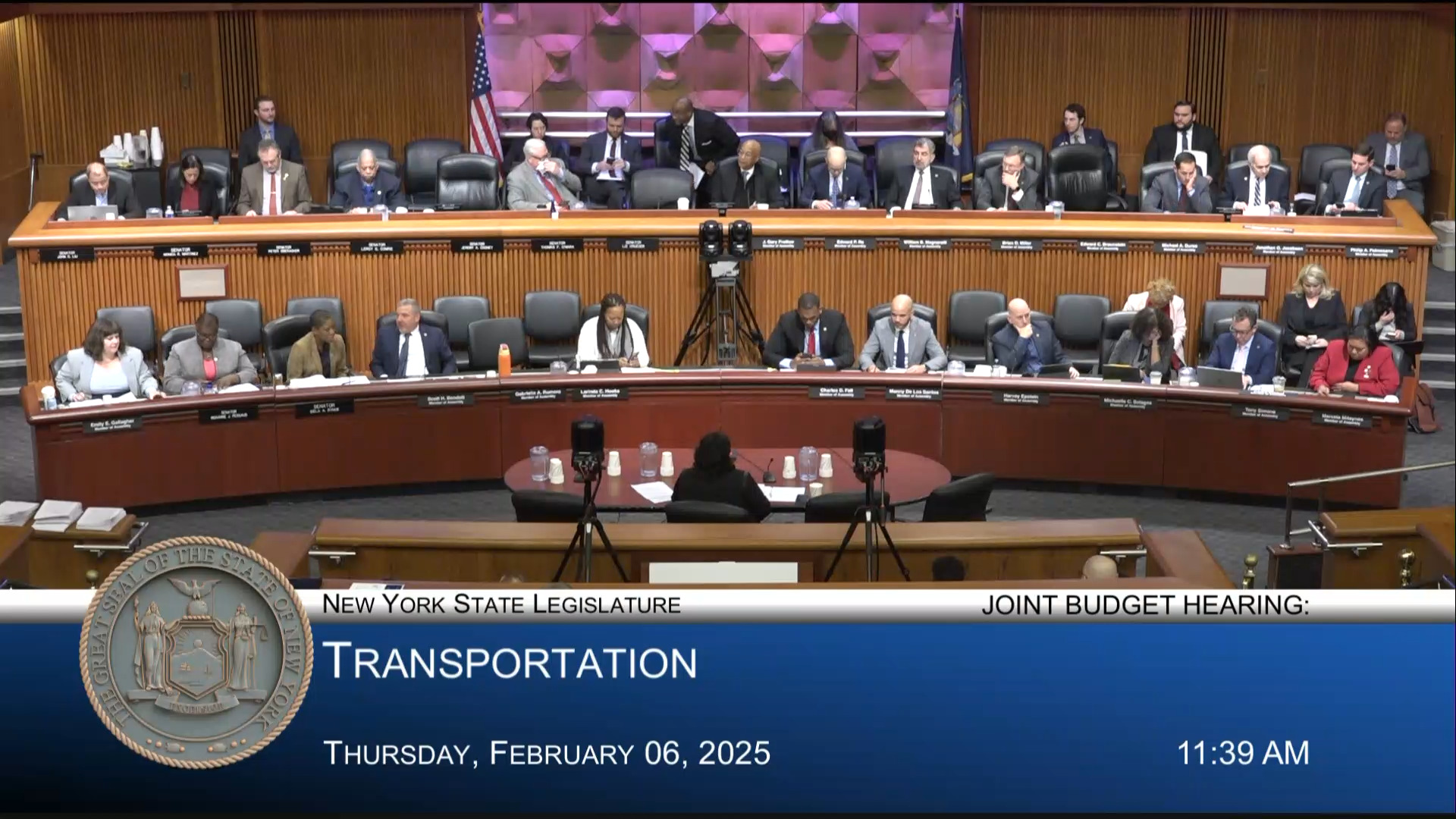 Transportation Commissioner Testifies During Joint Budget Hearing on Transportation