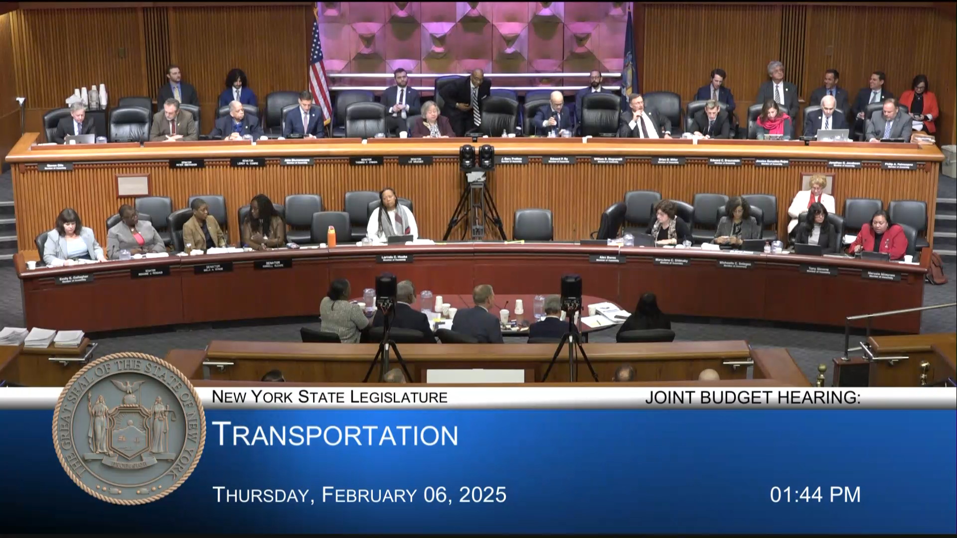 MTA Chairman Testifies During Joint Budget Hearing on Transportation