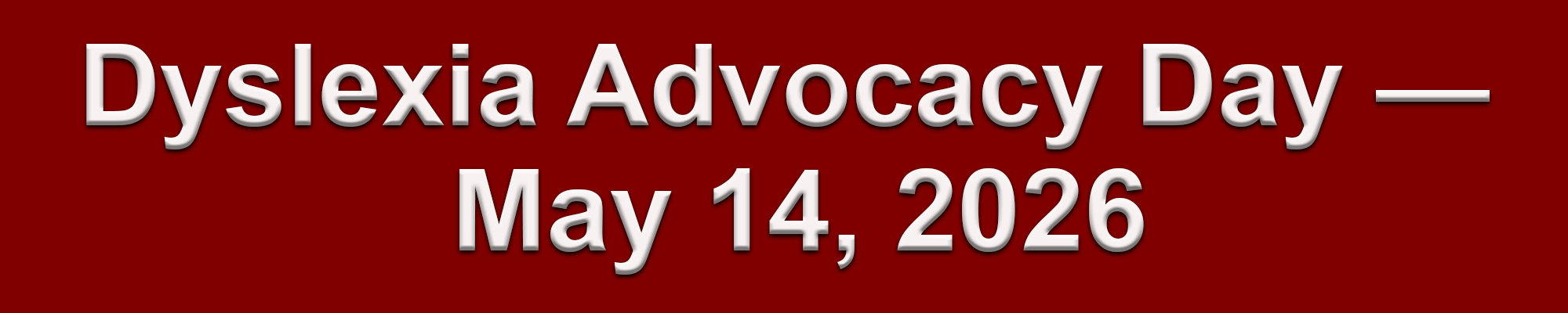 2026/05/14 Dyslexia Awareness Day