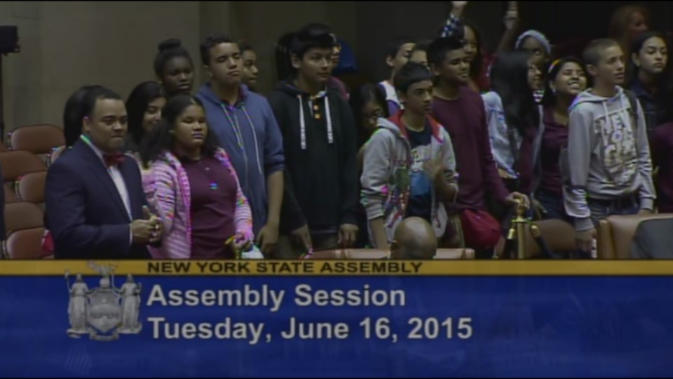 Welcoming I.S. 171 to the Assembly Chamber