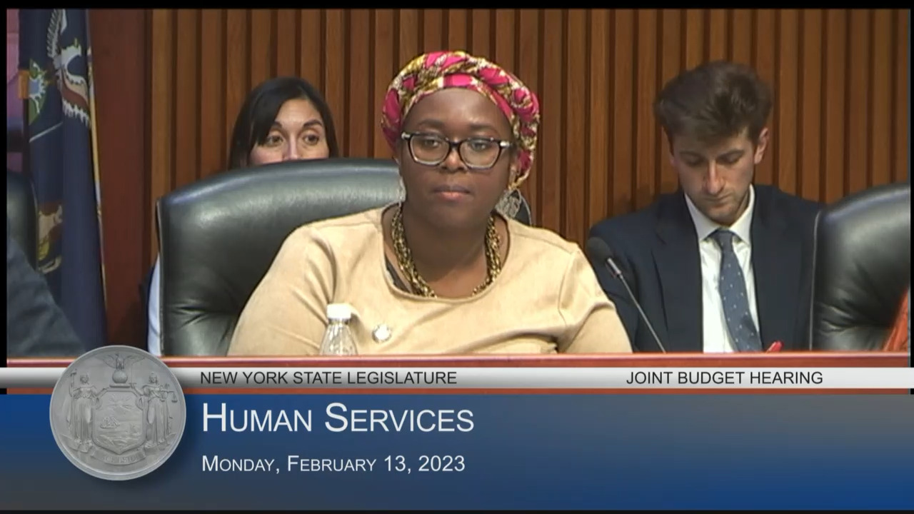 Department of Aging Director Testifies During a Budget Hearing on Human Services