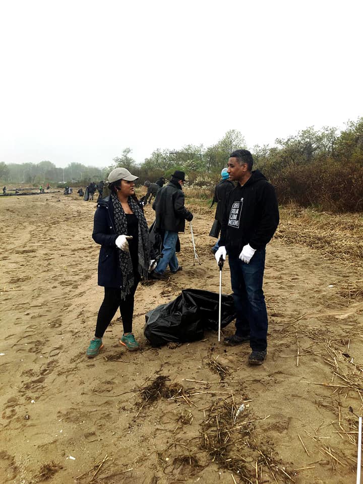Canarsie Pier clean up in partnership with the Jamaica Bay Rockaway Parks Conservancy and National Park Service.