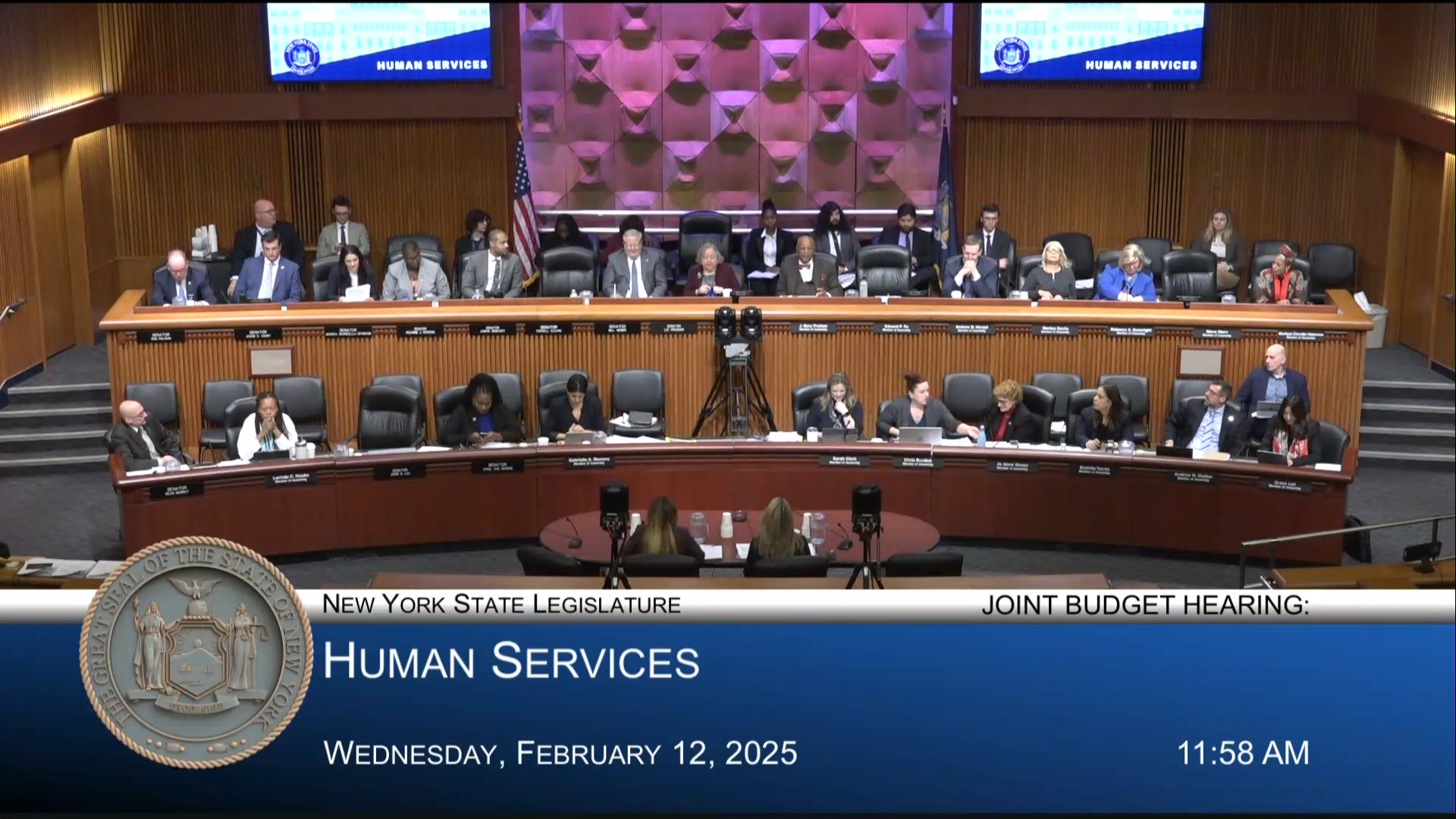 OTDA and OCFS Commissioners Testify During Joint Budget Hearing on Human Services