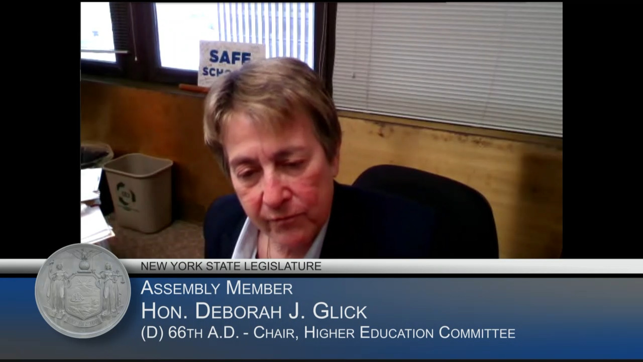 Glick Questions Education Commissioner During Budget Hearing on Higher Education