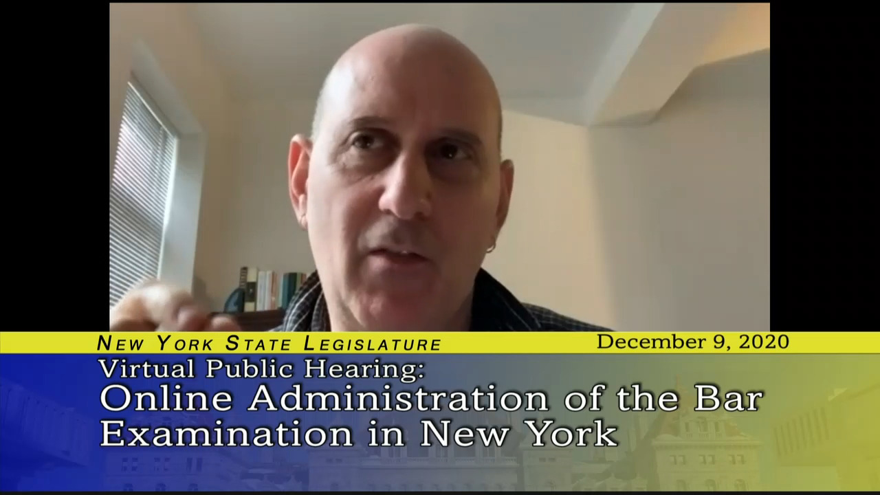 Public Hearing on Online Administration of the Bar Examination in New York