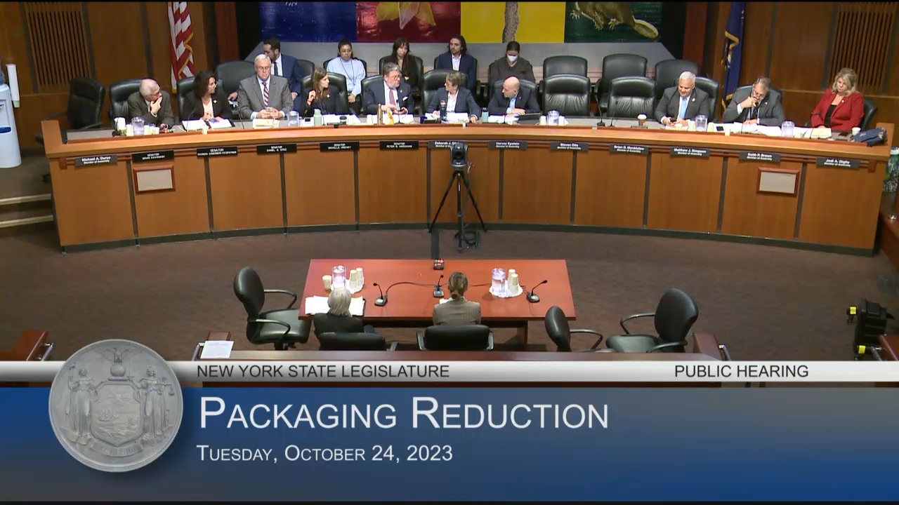 DeliverZero CEO Testifies During a Joint Legislative Hearing Examining Packaging Reduction in New York
