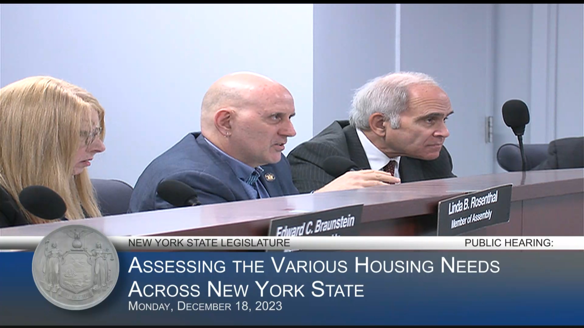 NYC Housing Officials Testify During a Public Hearing to Assess the Various Housing Needs Across NYS