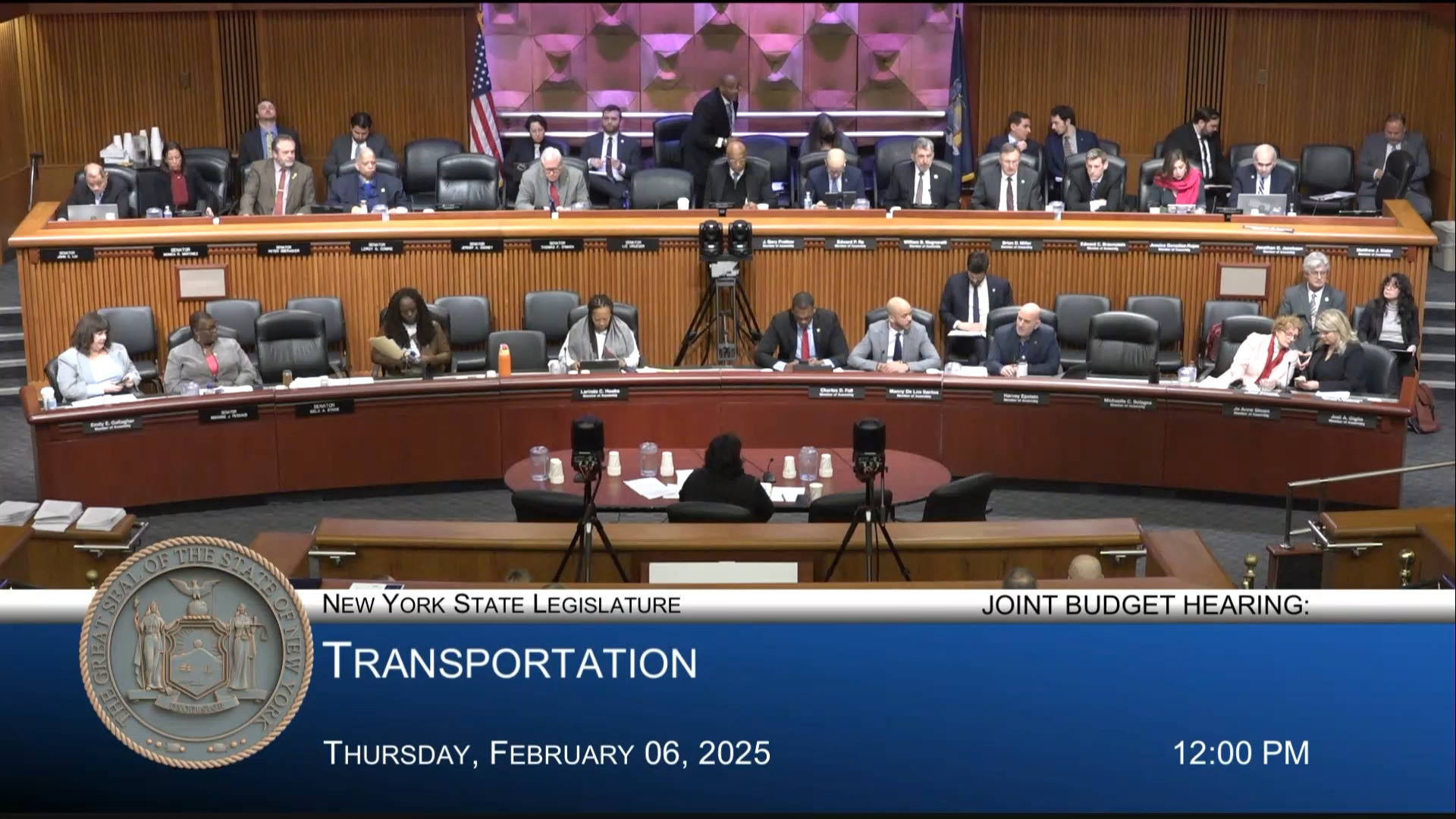 Transportation Commissioner Testifies During Joint Budget Hearing on Transportation