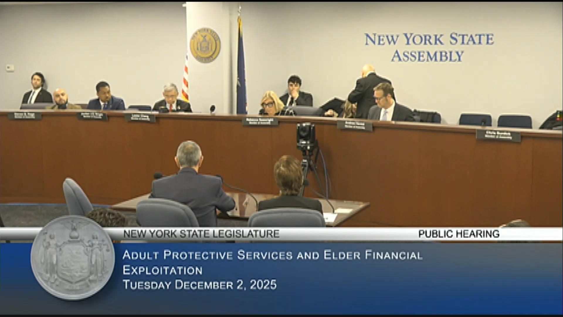 Supreme Court Judge Troia Testifies During Public Hearing on Preventing Financial Fraud Against Older Adults
