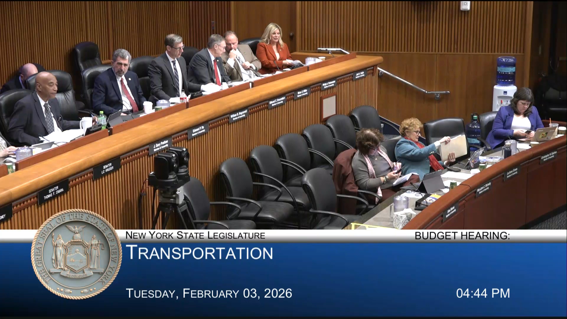 DMV and TWA Heads Testify During a Joint Budget Hearing on Transportation