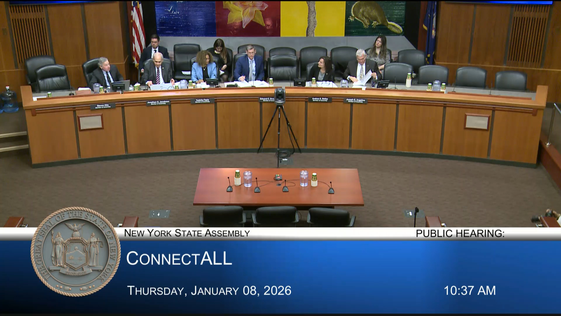 Otis Questions ESD Representative During Public Hearing to Receive an Update on ConnectALL Initiative