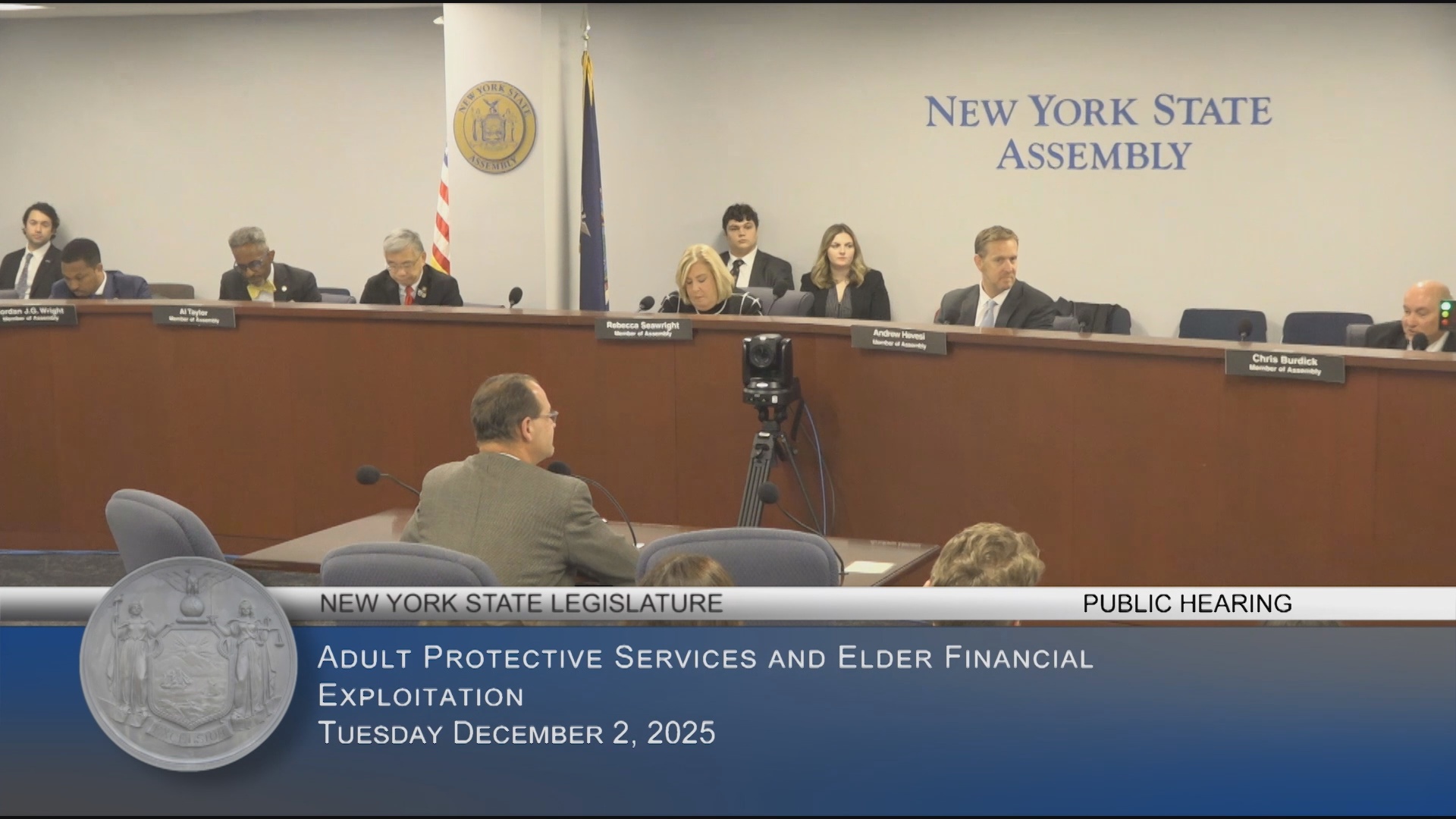 NYS Office of Aging Director Testifies During Public Hearing on Preventing Financial Fraud Against Older Adults