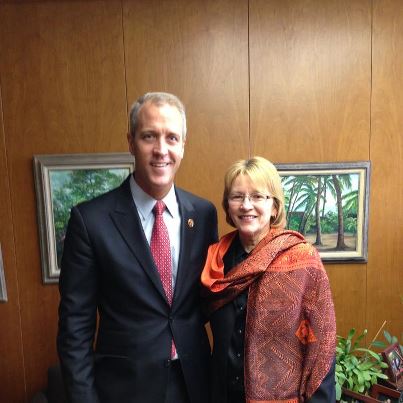 Assemblywoman Gunther welcomed Congressman Sean Maloney to Albany.