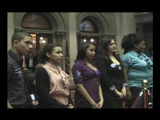 Assemblywoman Gunther introduces students and representatives from various programs in Orange County