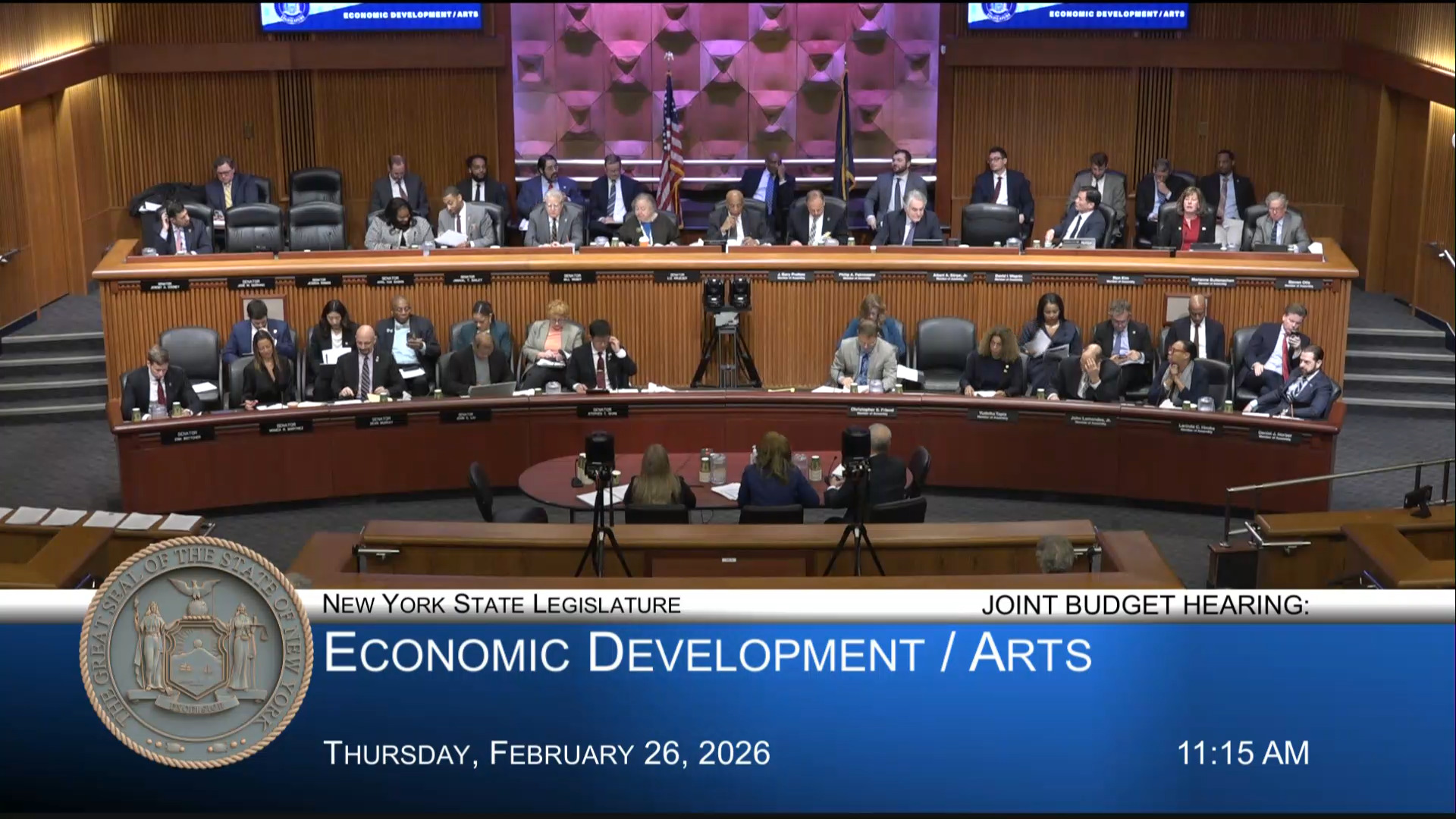 ESD President Testifies During Budget Hearing on Economic Development/Arts