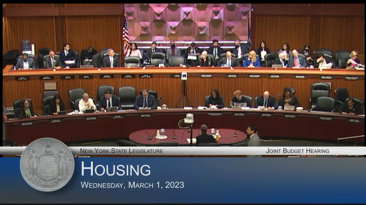 Homes & Community Renewal Commissioner Testifies During Budget Hearing on Housing