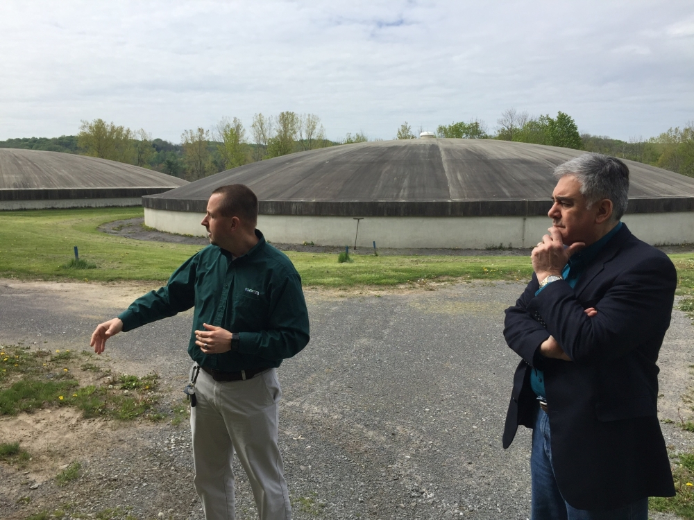 Assemblyman Al Stirpe visited the Onondaga County Water Authority (OCWA) facilities in Marcellus. (May 2017)