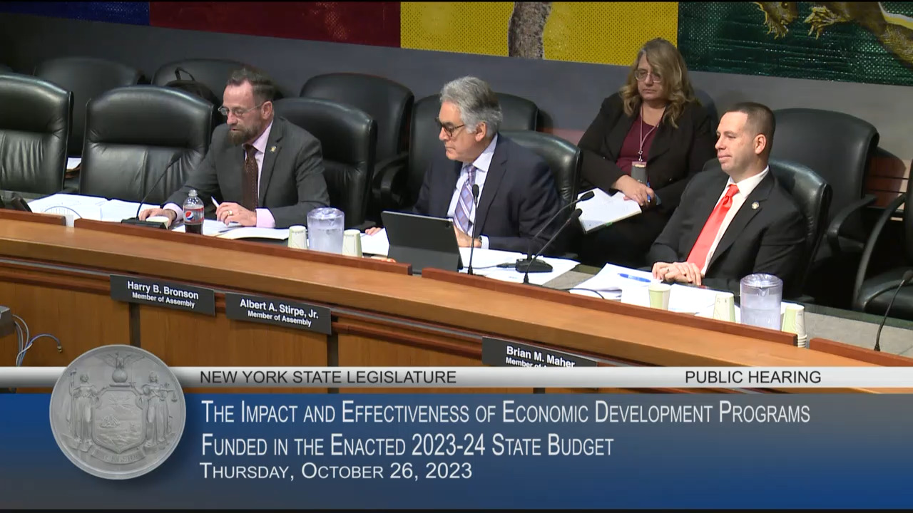 Public Hearing to Examine the Effectiveness of Economic Development Programs Funded in 2023-24 State Budget