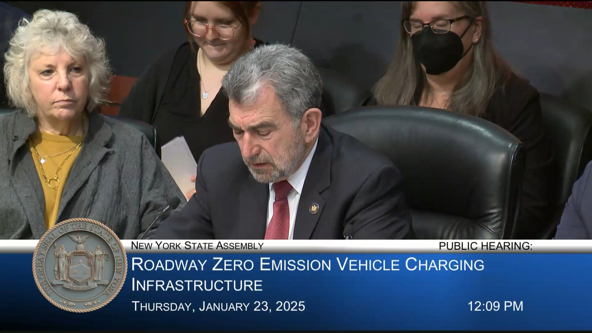 Magnarelli Questions Energy Company Representatives at Hearing on Availability of Charging Stations on NY Roadways