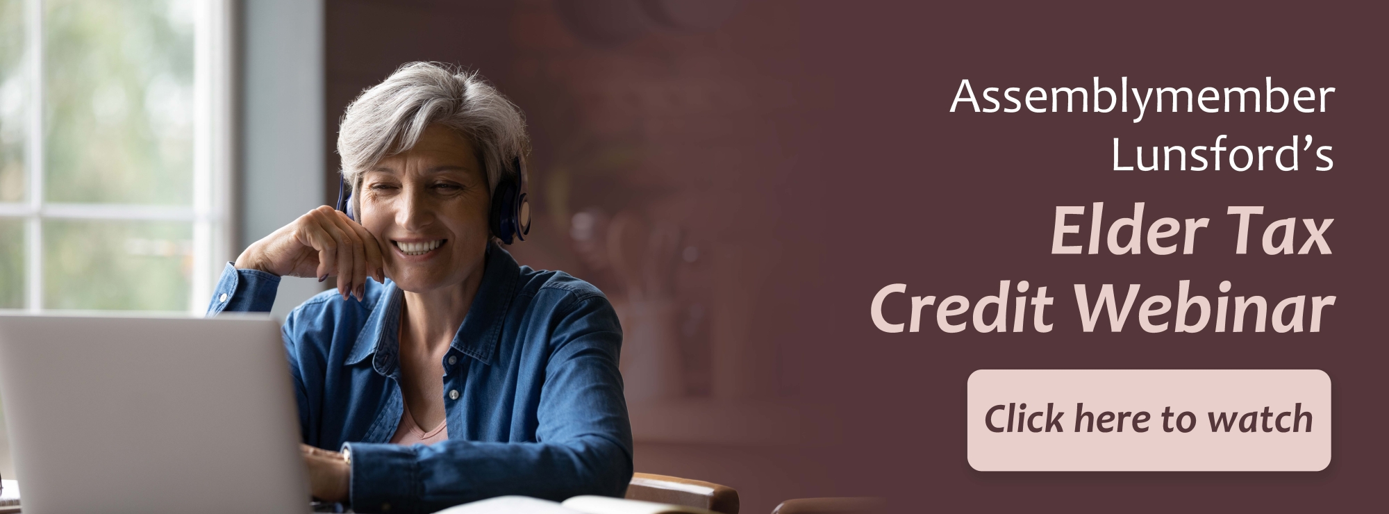 2026 Assemblymember Lunsford Elder Tax Credit Webinar