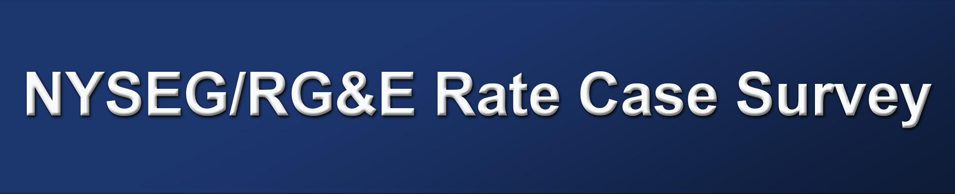 NYSEG/RG&E Rate Case Survey