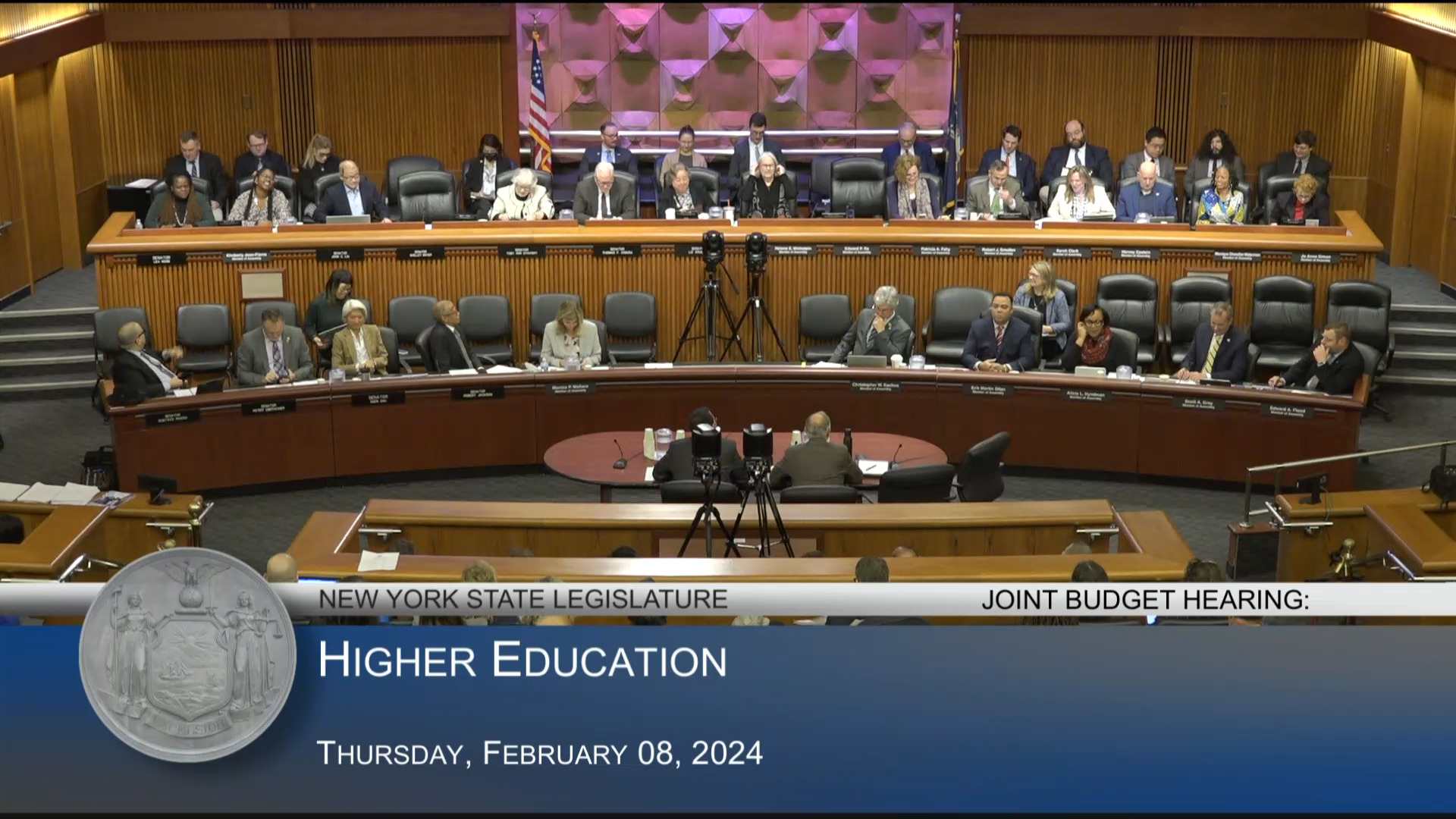 SUNY Chancellor Testifies During Budget Hearing on Higher Education