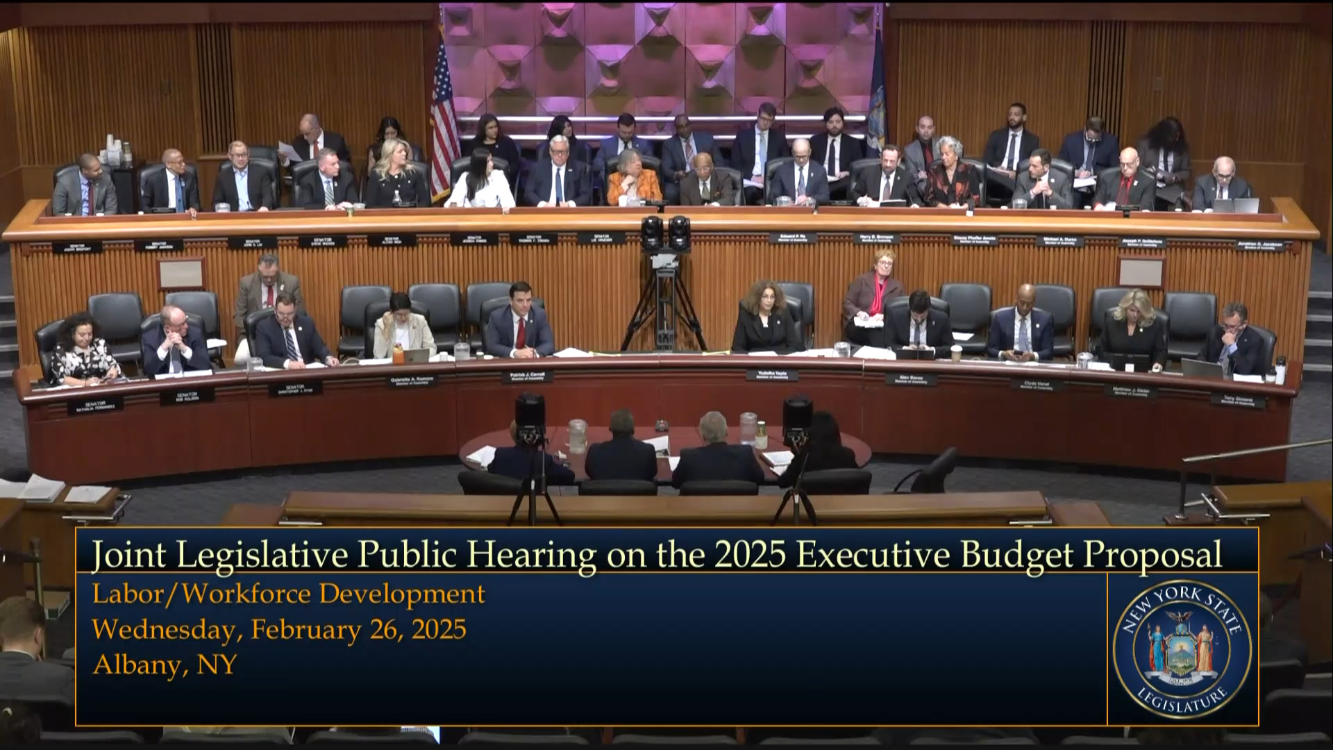 Commissioners Testify During Joint Budget Hearing on Labor and Workforce