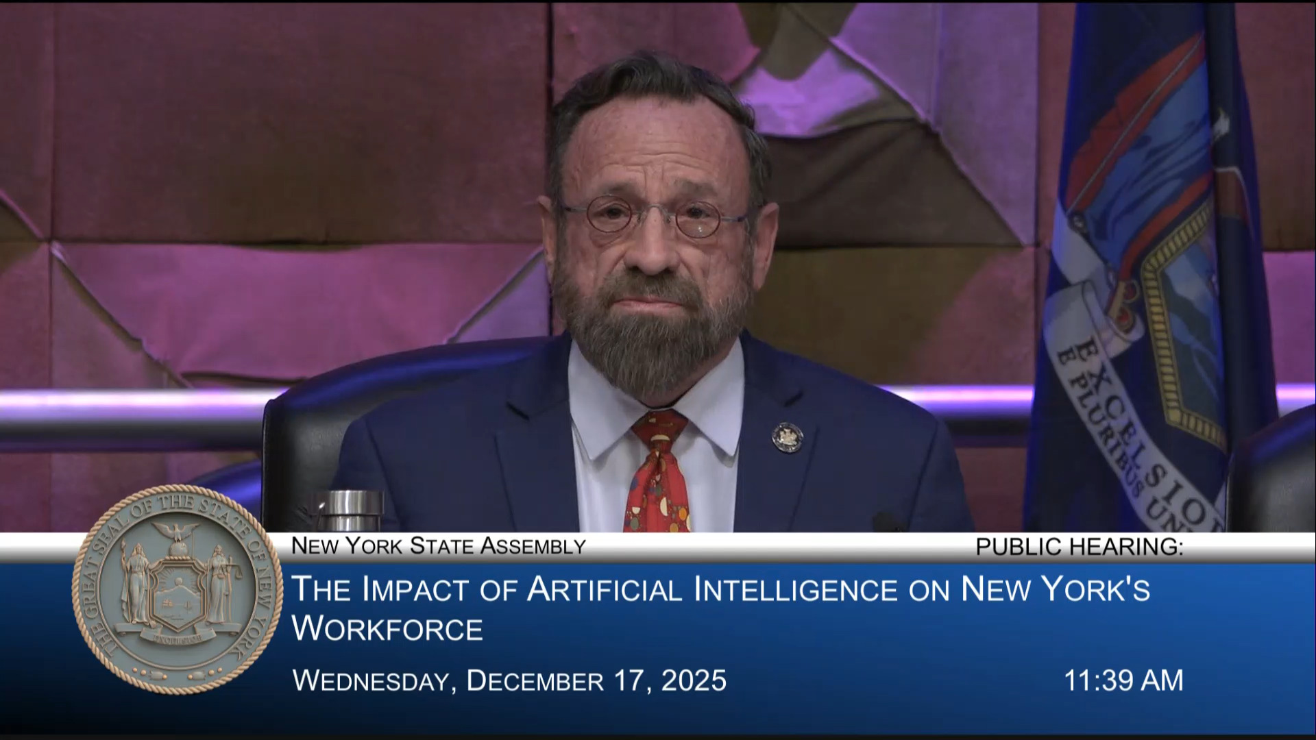 Bronson Co-Chairs Public Hearing on the Impact of AI on New York’s Private and Public Sector Workforces