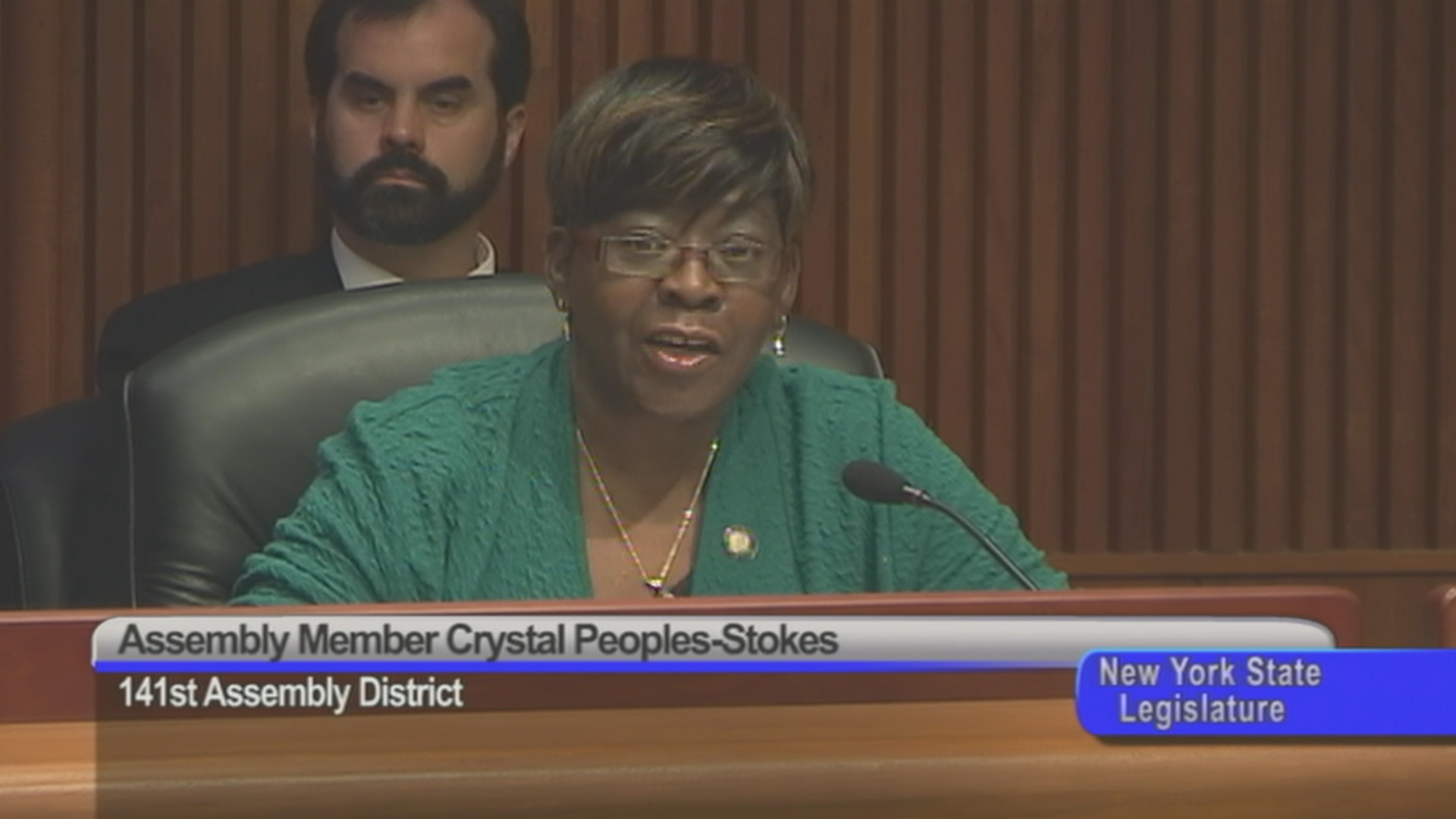 Assemblymember Peoples-Stokes Addresses Commissioner Melville On Security