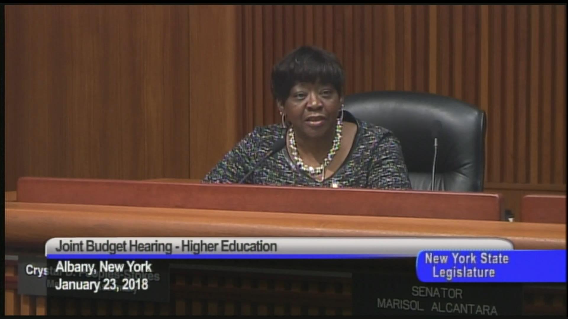 Assemblymember People- Stokes Discusses Funding in Higher Education