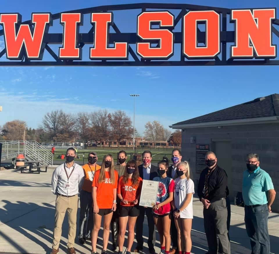 Assemblyman Mike Norris and Senator Rob Ortt had the pleasure to present a proclamation to the fall and winter varsity sports teams from Wilson High School. During the 2019-2020 fall and winter sports