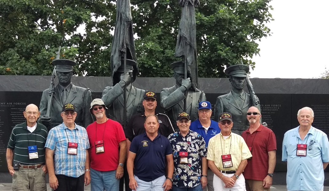 
Assemblyman Steve Hawley (R,C,I-Batavia)[center] poses with veterans of the U.S. Air Force at a memorial honoring Air Force veterans during last year’s Patriot Trip to Washington D.C.
