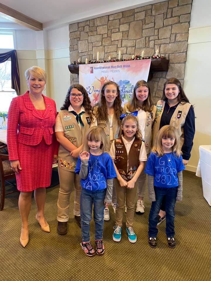 Colonel Tammy Street, Assemblywoman Mary Beth Walsh and Major Amanda Coonradt