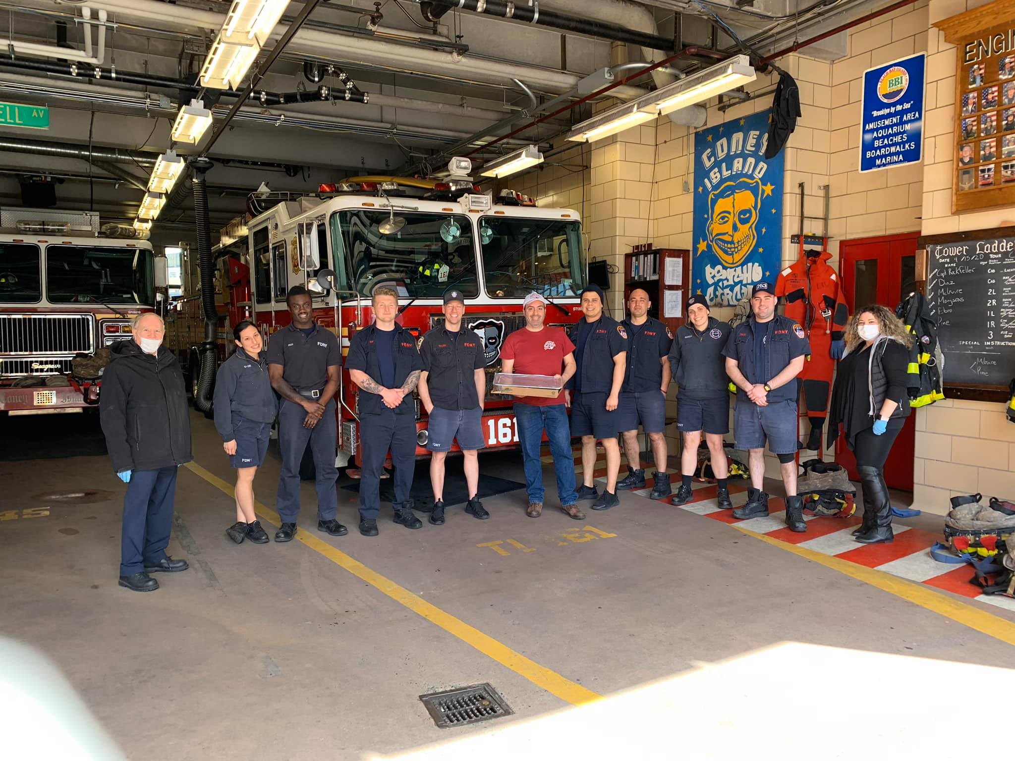 Assemblyman Colton With the UPDC President Organized Hot Food and Cleaning Supplies Delivery to the First Responders